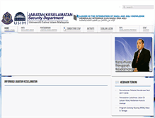 Tablet Screenshot of keselamatan.usim.edu.my